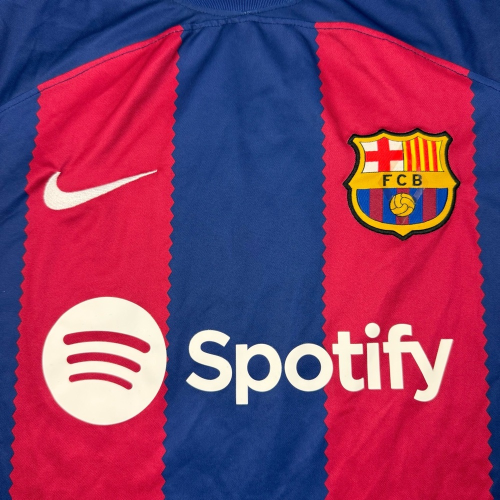 Nike FC Barcelona Men’s Barça 2023/24 Home Soccer Football Spotify Jersey size M - Picture 5 of 13